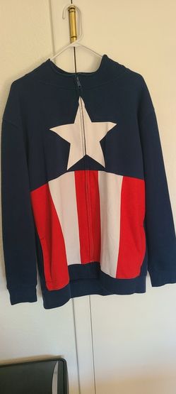 Captain America Costume Style Hoodie XL