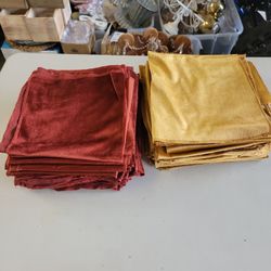 velvet fall colors napkins