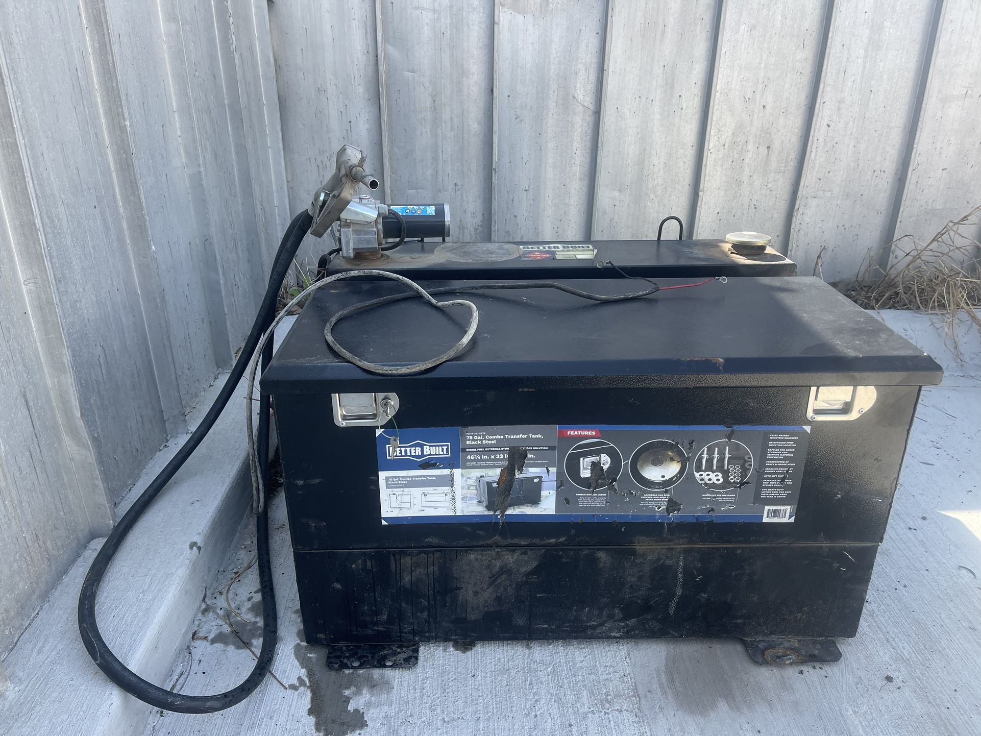 75 Gal . Combo Transfer Tank With Toolbox for Sale in Grand Prairie, TX -  OfferUp