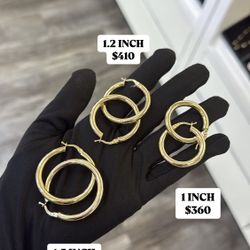 14K Hoop Earrings Classic Hoops Earring