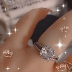 New Cute Silver Ring Sz8 $20