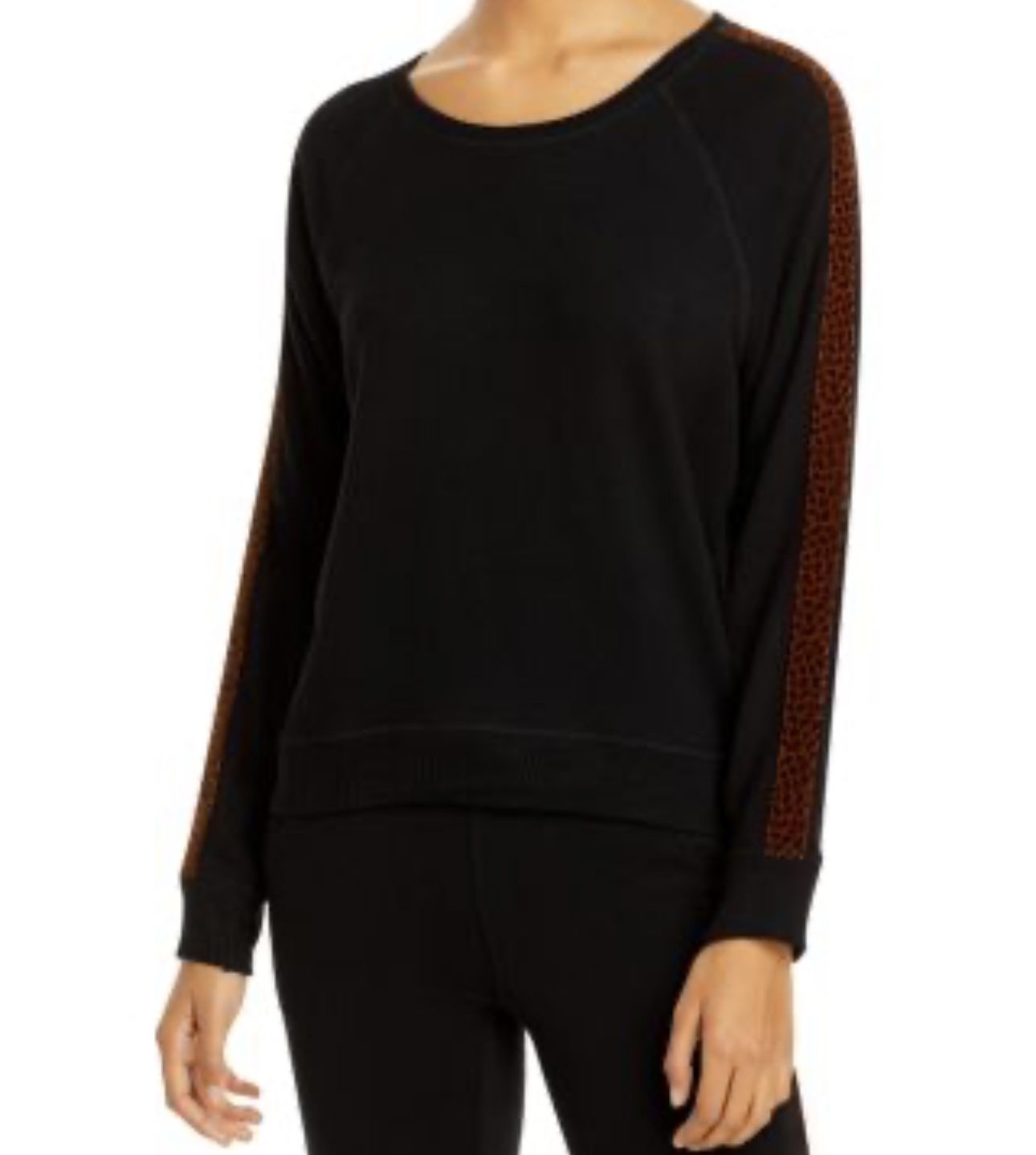 Rails Theo Leopard-Spot Sweatshirt .new with tags.size M.retail $138