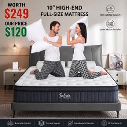 FULL SIZE MEMORY FOAM 10” MATTRESS worth $249
