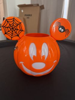 Mickey Mouse Trick or Treat Pumpkin Candy Bucket Big