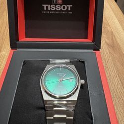 Tissot PRX 40MM Green Dial Quartz Stainless Steel Men's Watch T137.410.11.091.00