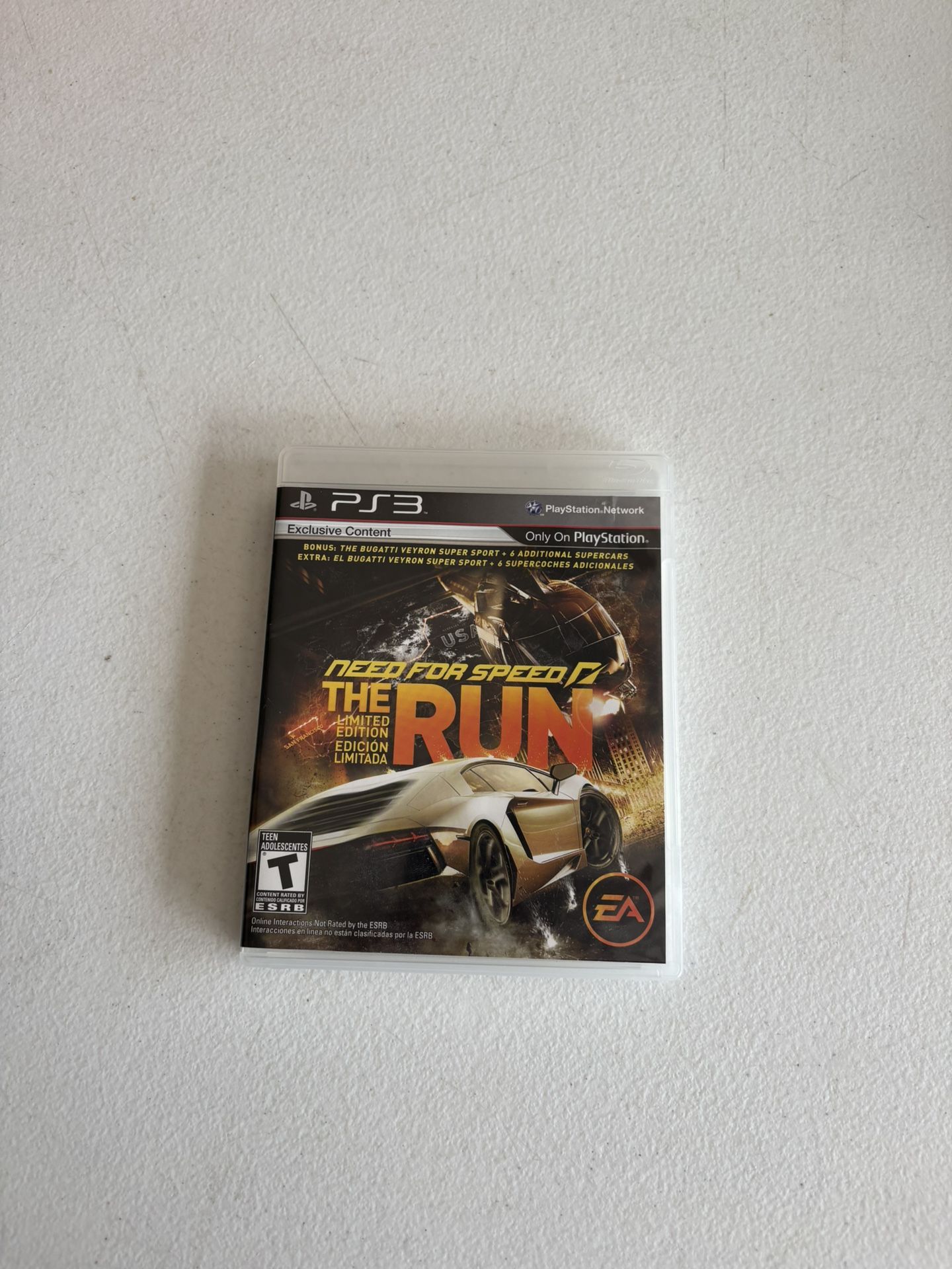 Sony PlayStation 3 Need For Speed The Run Game