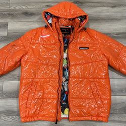 Members Only Mens Shiny Collab Puffer Jacket Men’s L