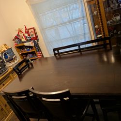 High top table and chairs