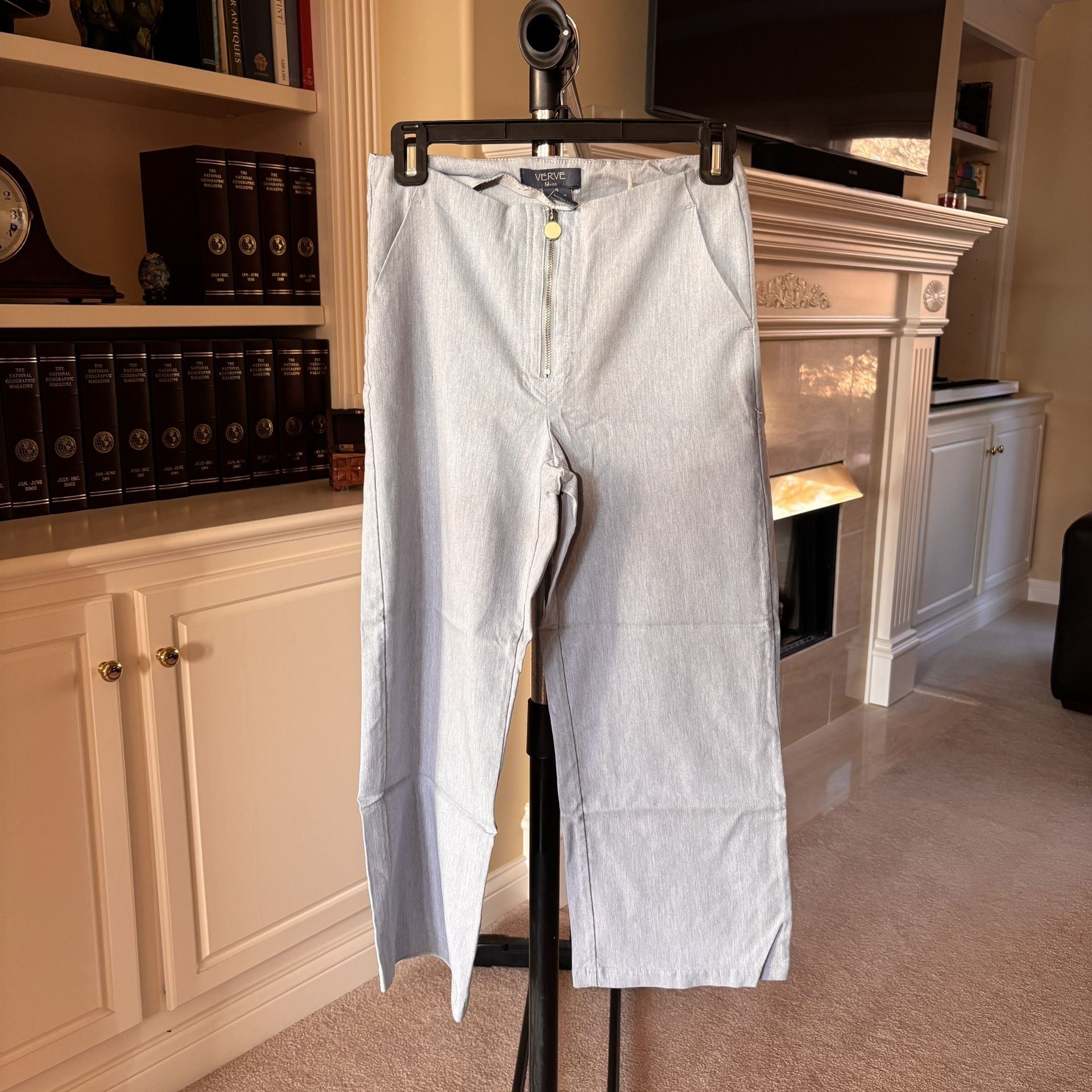 Verve blues wide-leg cropped pants Size 6