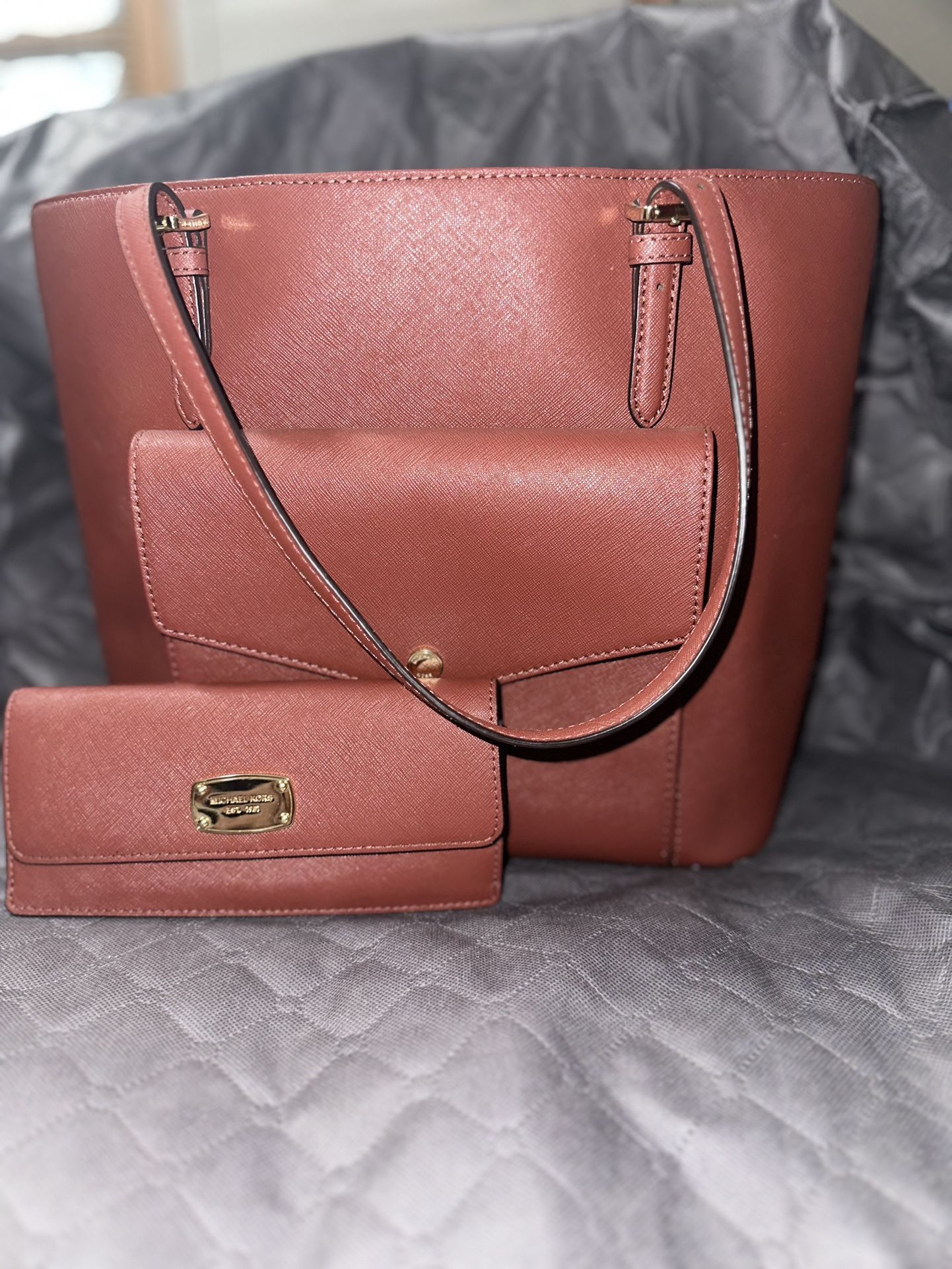 Michael Kors Handbag With Matching Wallet