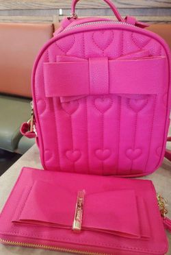 Betsy Johnson Backpack and Wrist