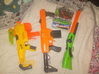 Nerf guns and bullets
