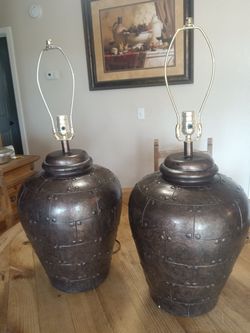 2 Lamps Set , Brown , Heavy 