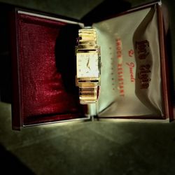 Vintage Gold Watch Lord Elgin shock master 21 Jewel