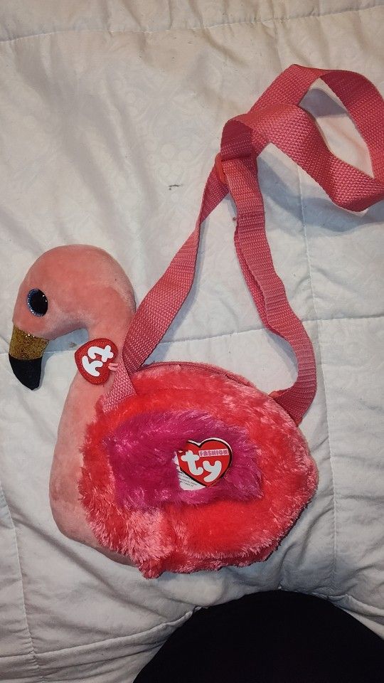 Flamingo TY crossbody Purse
