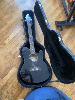 Black Ibanez Talman Acoustic Electric. High Action, Needs Set Up