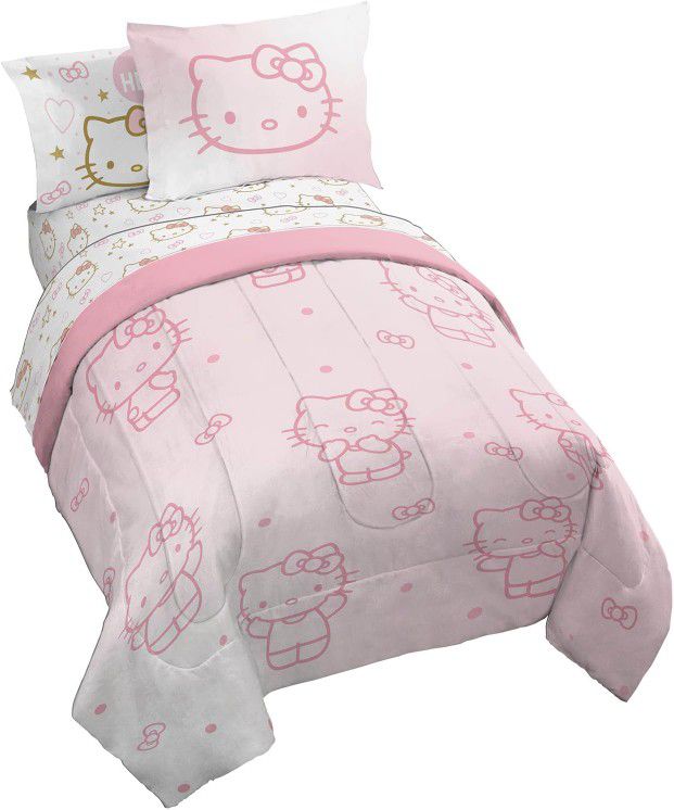 5 Piece Hello Kitty Bedset