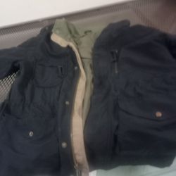 Eddie Bauer Rain Jacket Large Black