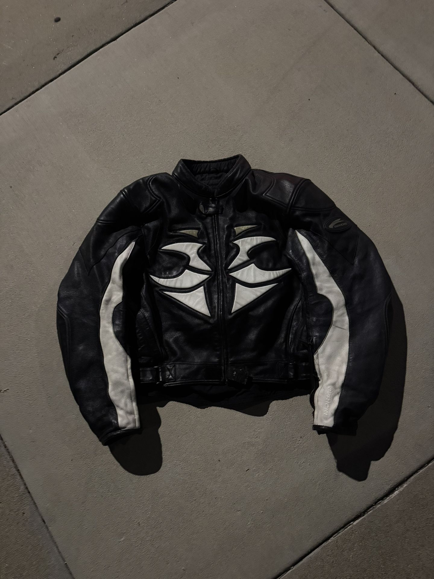 Hein Gericke Tribal Panelled Leather Racing Jacket