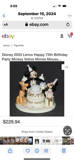 Disney lenox birthday Figurine.