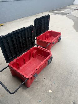 Milwaukee pack out storage boxes