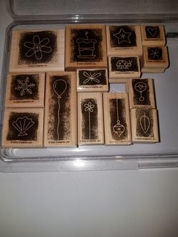 Stripple celebrations rubber stamp set