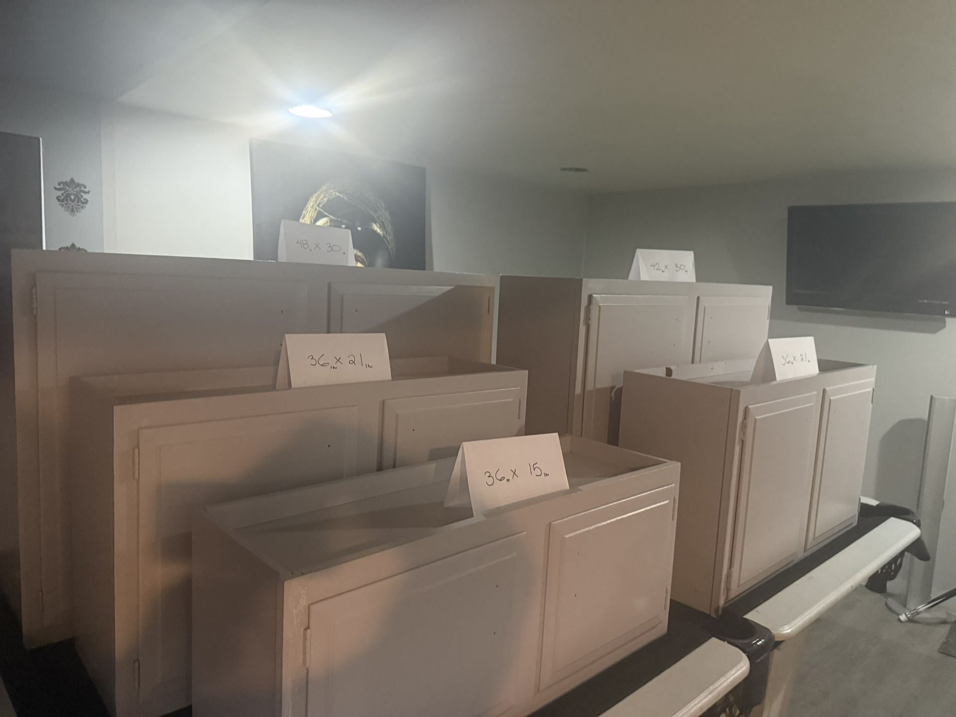 Cabinets Set Of 5 For Sale