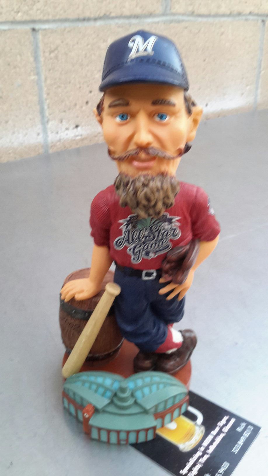 MILWAUKEE BREWERS 2002 ALL-STAR BOBBLEHEAD. ( ALSO PLENTY OF NEON SIGNS / LIGHTS AVAILABLE FOR SALE ). DODGERS BOBBLEHEADS AVAILABLE.