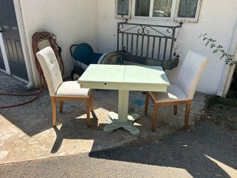 Table & 2 chairs - solid condition