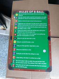 Pool Sign, 8 ball, man cave, garage sign