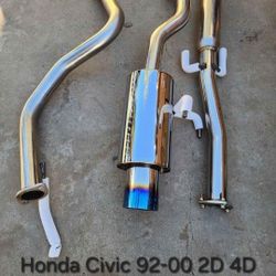 Honda Civic 92-2000 Catback Exhaust System 