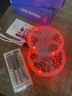 32.8FT LED STRIPLIGHT with MUSIC SYNC FEATURE, REMOTE AND APP CONTROL
