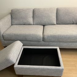 Sofa with Ottoman For Sale!