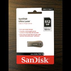 512 GB SanDisk Ultra Luxe Flash Drive (USB 3.1) 
