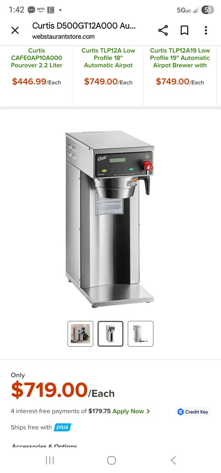 Curtis D500 Commercial Professional Coffee Maker