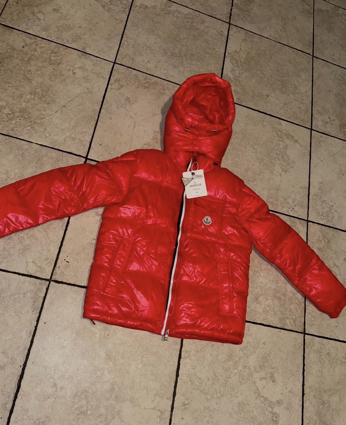 Red Moncler Puffer Jacket ( High quality) 1:1