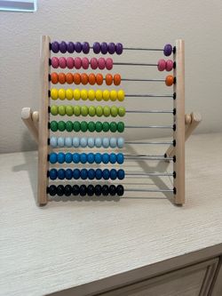 Abacus Toy Kids Rainbow Wooden Educational Counting Frame