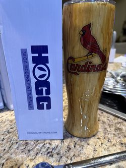 St. Louis Cardinals themed 30 oz. HOGG Modern Pint Tumbler with DONNELL on it