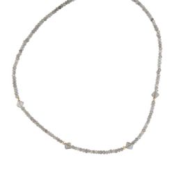 14k Labradorite Beaded Choker Necklace 