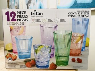 TRITAN drinkware 12 pieces
