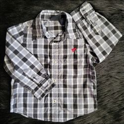 Wrangler collar button down dress shirt | Toddler Shirt | Toddler Flannel | Toddler Dress Shirt | Wrangler | Dress Shirt | Shirt For Christmas | 