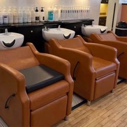 2 Brand New Pristine Shampoo Bowl And Stations 