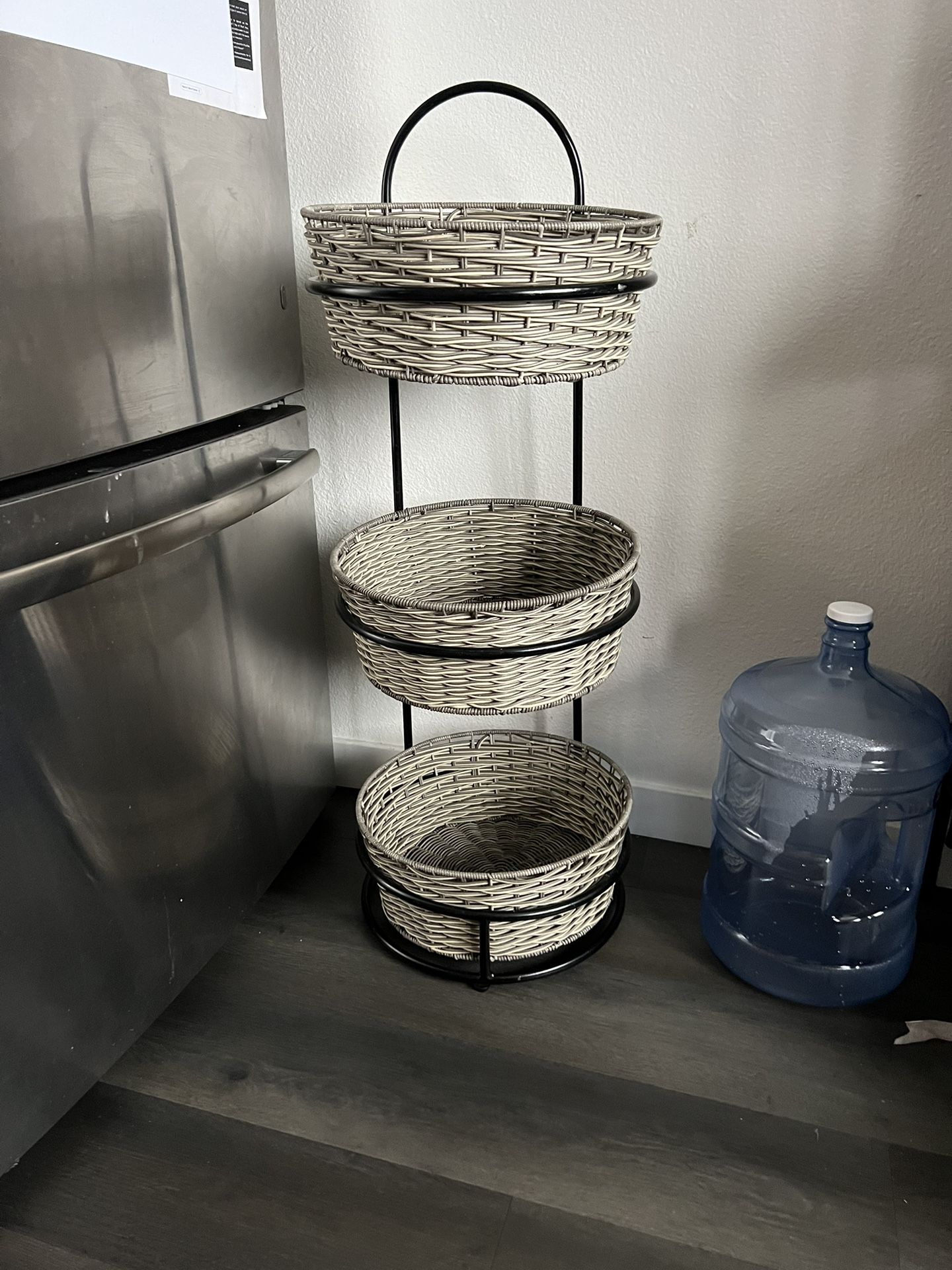 3 Tier Wicker Basket