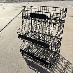 Metal rack organizer