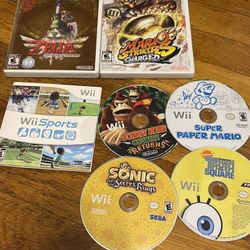 Nintendo Wii Games Mario Zelda Donkey Kong