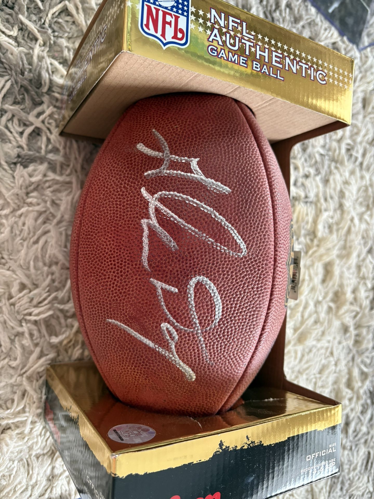 Glenn Dorsey Autographed NFL Football