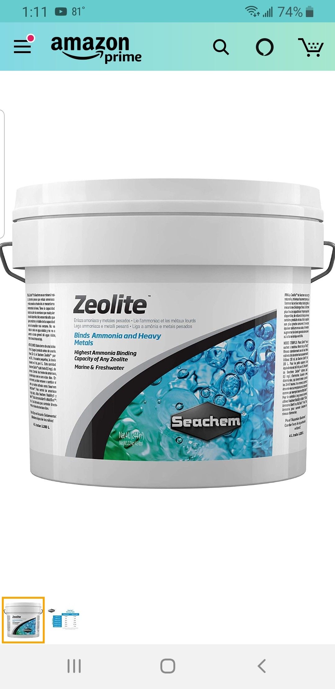 Aquarium zeolite large! for Sale in Mesa, AZ OfferUp