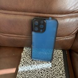 Clear, Neon Blue Protective Phone Case Designed For Iphone 13, 14, 15 Pro Max