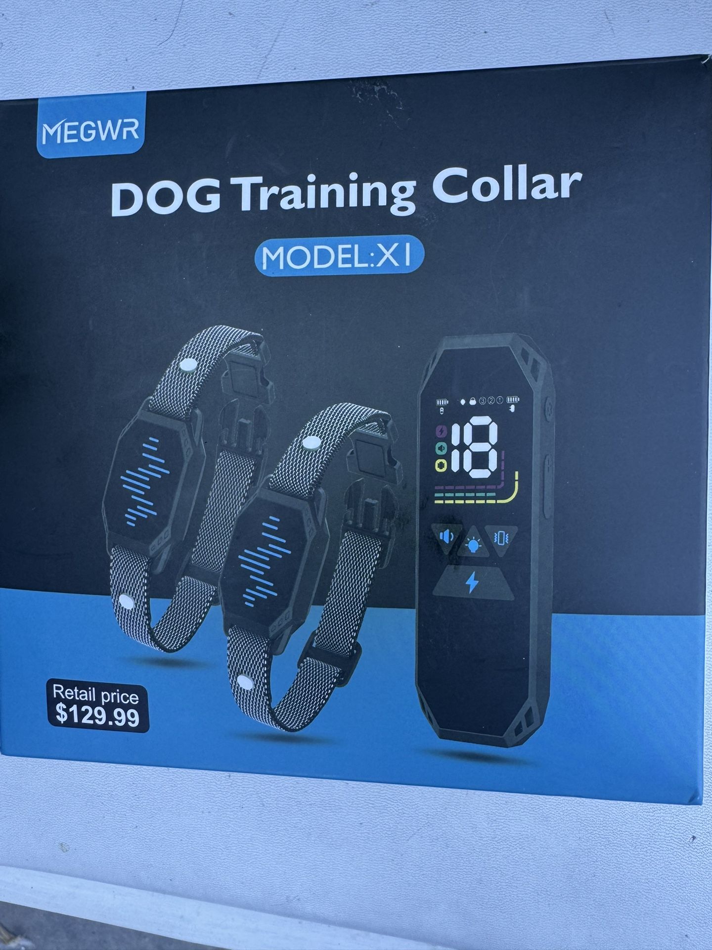 MEGWR Dog Training Collars MSRW Was $129.99 Now $30 For You (Open Box Never Used)