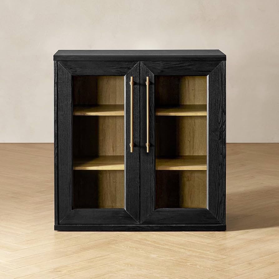 mopio Blake Storage Cabinet, Small Modular Accent Display Sideboard Buffet Cabinet with Storage, Media Console Credenza, for Kitchen, Coffee Bar, Pant
